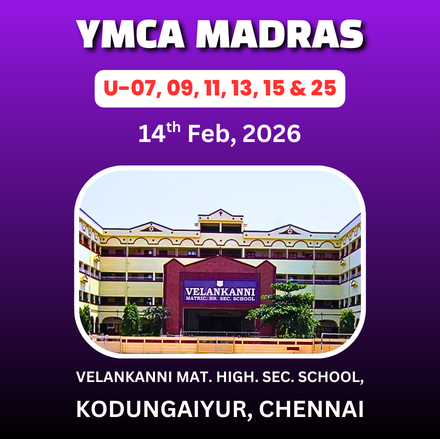 ⭐YMCA MADRAS⭐ TAMIL NADU STATE LEVEL CHILDREN'S CHESS TOURNAMENT - 2026 🏆 160 TROPHIES 🏅 120 MEDALS