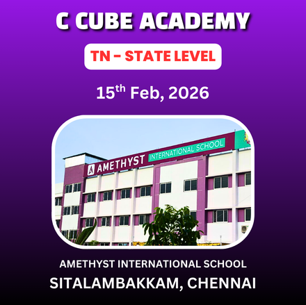 ⭐C CUBE ACADEMY⭐ 3rd TN STATE LEVEL CHILDREN'S CHESS TOURNAMENT - 2026